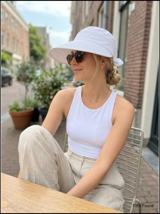 2-in-1 Sun Visor Hat, Adjustable Ponytail Friendly, UPF 50+ Lightweight main image 7